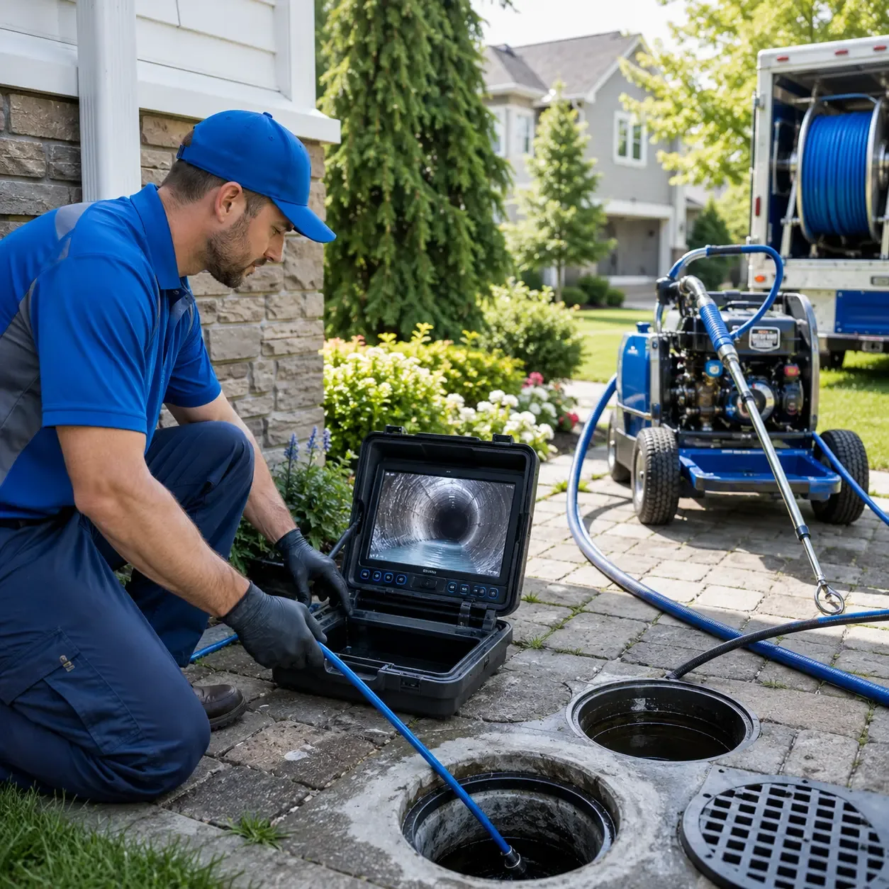 Outdoor drain cleaning professionals serving Allenwood, PA