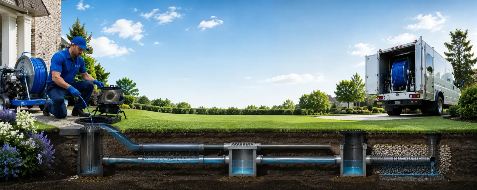 Outdoor drain cleaning information for Allenwood, PA